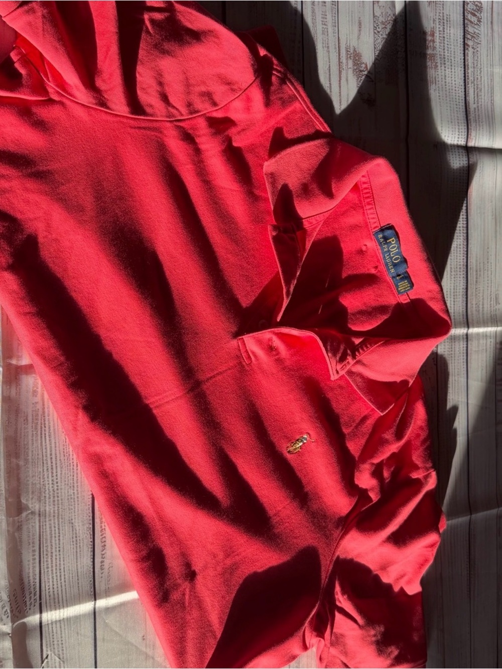 Ralph Lauren - Classic Fit - Coral Color Large Men’s Polo Shirt